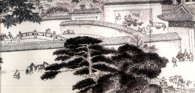 图为《京门九衢图》分段画卷——东安门篇鉴赏