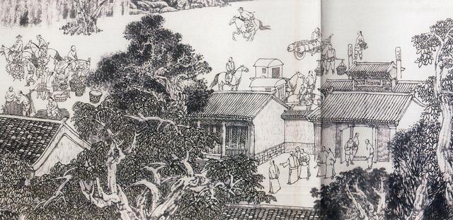 　　图为《京门九衢图》分段画卷——广渠门篇鉴赏