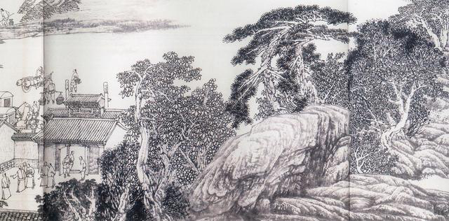 　　图为《京门九衢图》分段画卷——广渠门篇鉴赏