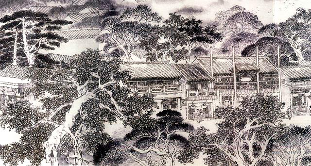 图为《京门九衢图》分段画卷——东安门篇鉴赏 