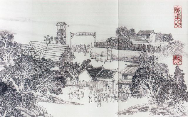 　　图为《京门九衢图》分段画卷——广渠门篇鉴赏