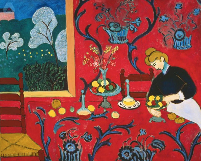 《红色的和谐》，马蒂斯