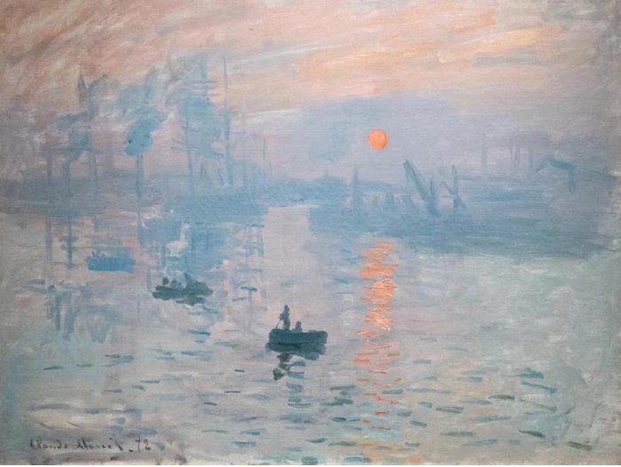 《日出》，莫奈