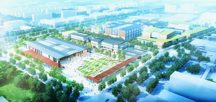 北京国际设计周永久会址效果图。