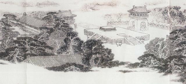 　　图为《京门九衢图》分段画卷——永定门篇鉴赏