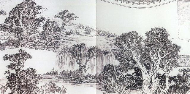 　　图为《京门九衢图》分段画卷——永定门篇鉴赏