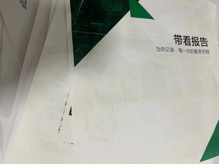 没攒够几摞带看报告，都不好意思说自己要买房。&nbsp;/ 受访者供图