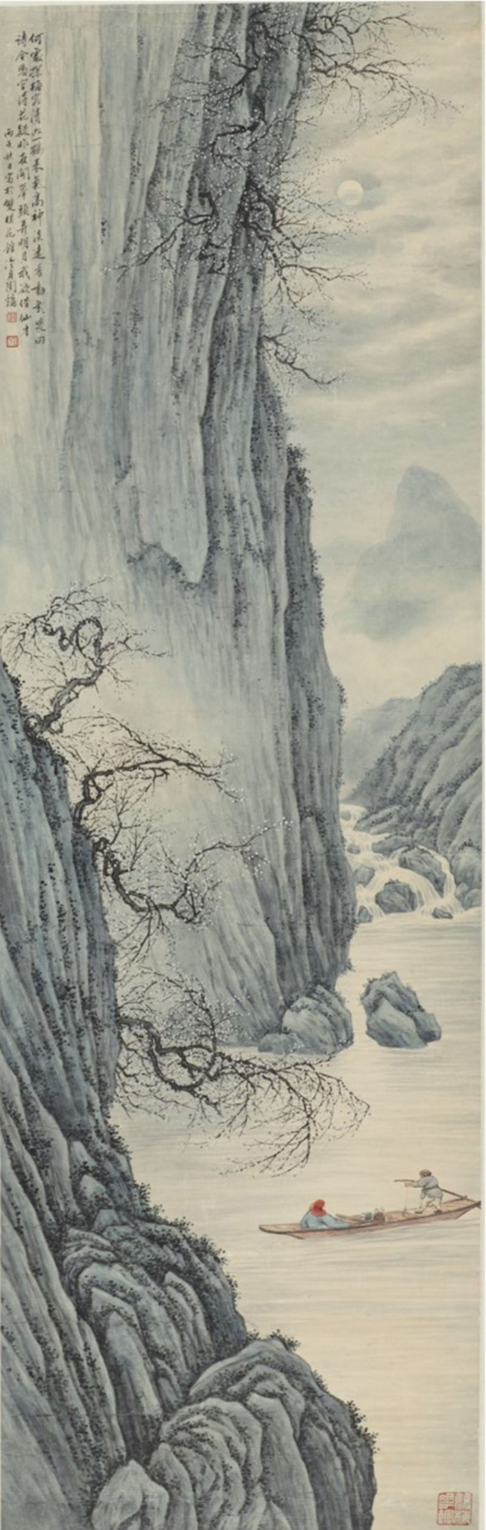 《月下探梅》1936年作