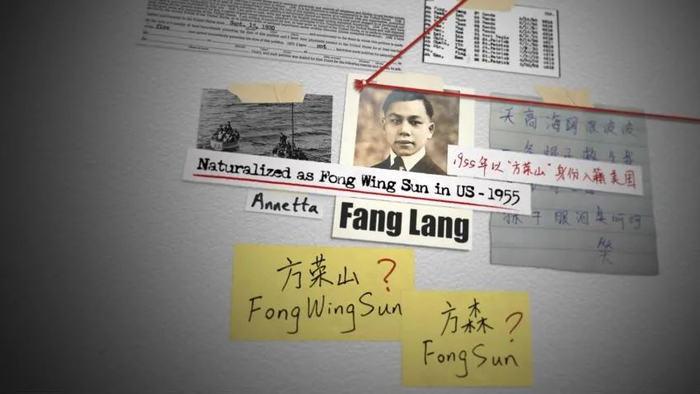 ▲研究团队列出的关于方荣山的线索。受访者供图