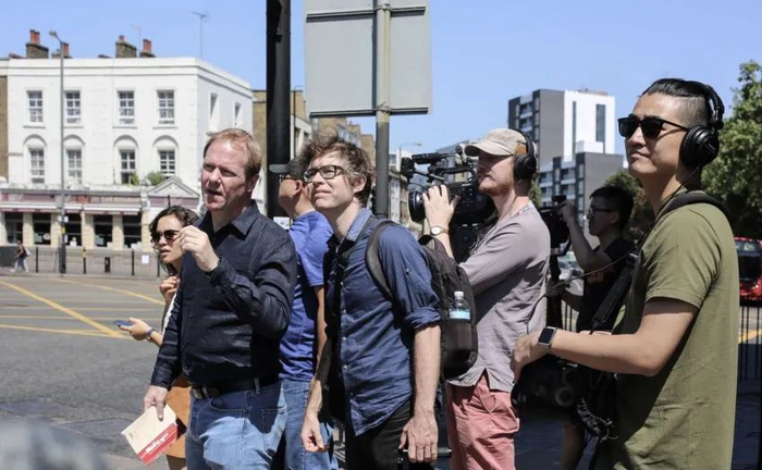 ▲纪录片拍片现场的研究团队成员。受访者供图