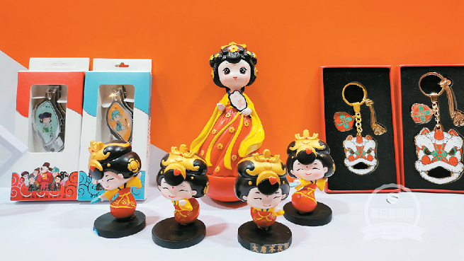 西安古建摆件。 （西安报业全媒体记者 孙欢 摄）