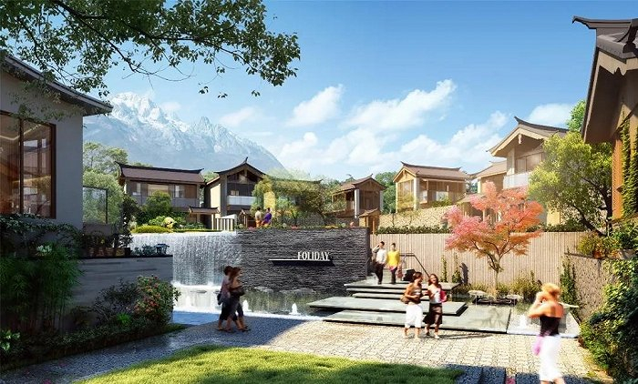 度假屋效果图；