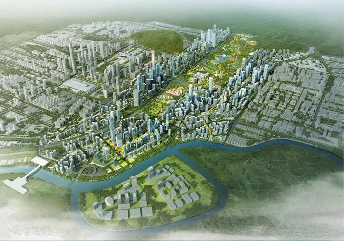 环中心公园活力城区效果图