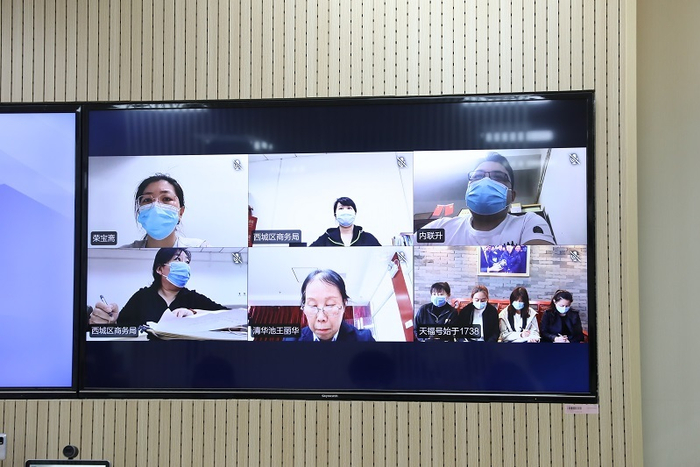 多家老字号与法院连线“问诊”（法院供图 摄影：李苑菁）