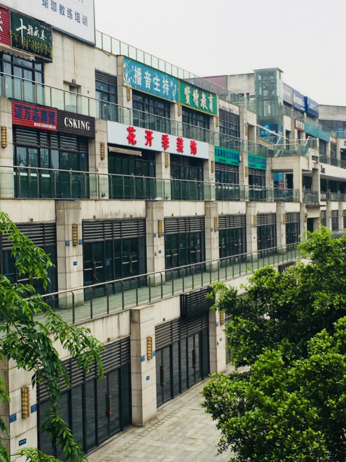 大学城某大型社区购物中心（央广网发 林利摄）