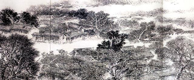 图为《京门九衢图》分段画卷——宣武门篇鉴赏