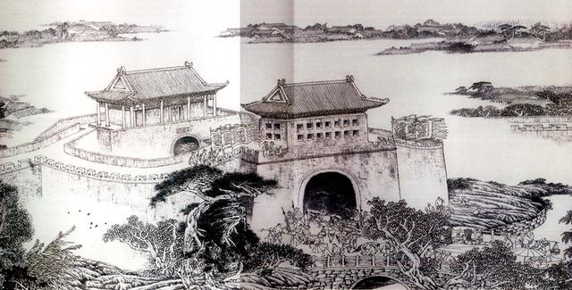 图为《京门九衢图》分段画卷——右安门篇鉴赏