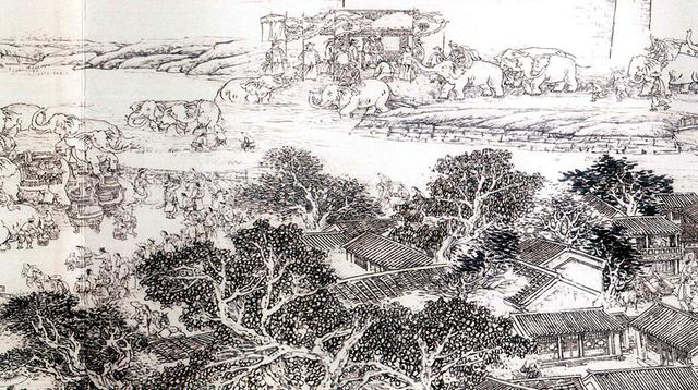 图为《京门九衢图》分段画卷——宣武门篇鉴赏