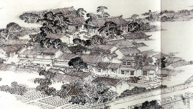 图为《京门九衢图》分段画卷——右安门篇鉴赏