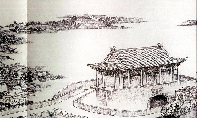 图为《京门九衢图》分段画卷——右安门篇鉴赏