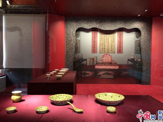 清代宫廷大婚用瓷     中国网记者 苏向东/摄