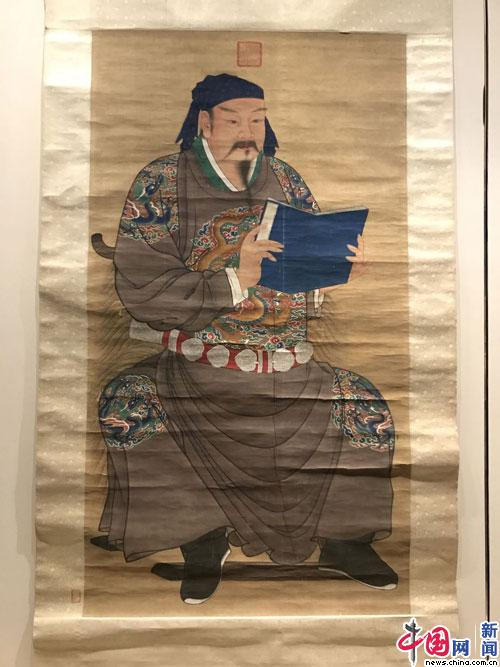 明人《岳飞像》轴