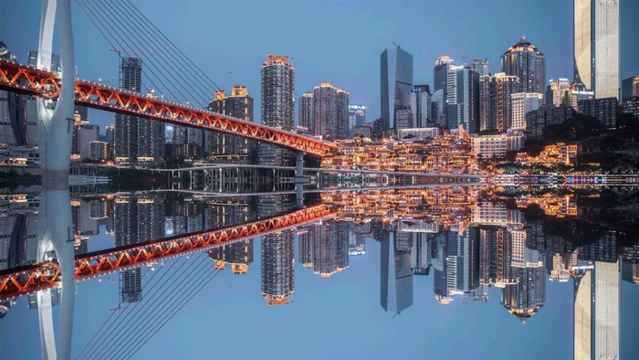 渝中半岛夜景（央广网发  朱文乔摄）