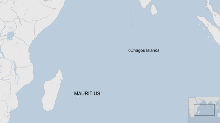 查戈斯群岛位置（截自地图软件）