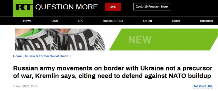 “今日俄罗斯”截图