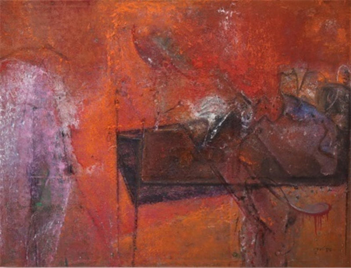 《对话3#》，严智龙，布面油画，200×150cm，2020