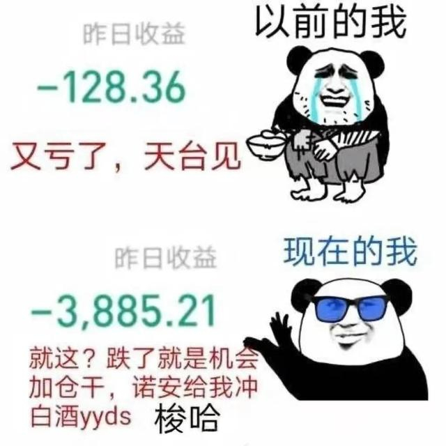 网友制作的基金表情包。（图片来源：微博）