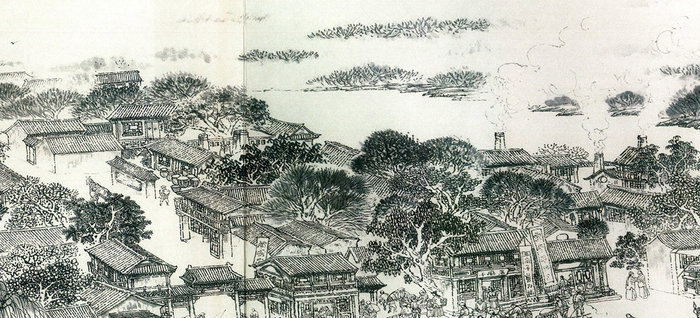 　　图为《京门九衢图》分段画卷——崇文门篇鉴赏