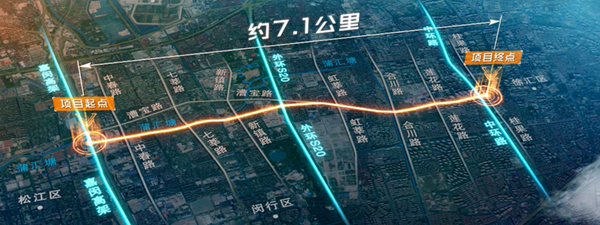图说：漕宝路快速路新建工程项目效果图 采访对象供图（下同）