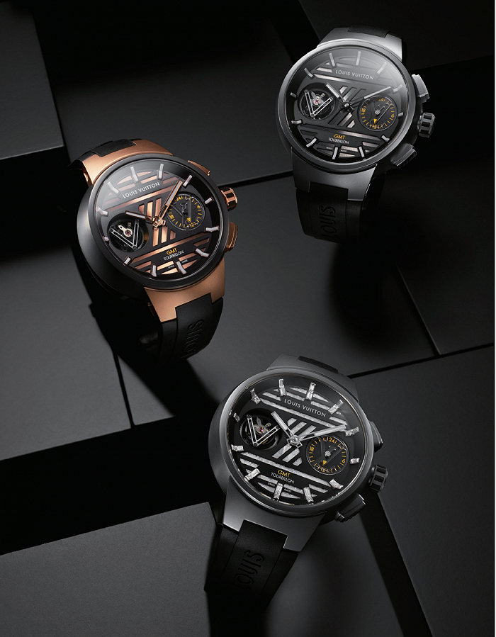 Tambour Curve GMT飞行陀飞轮腕表  图片来源：LOUIS VUITTON