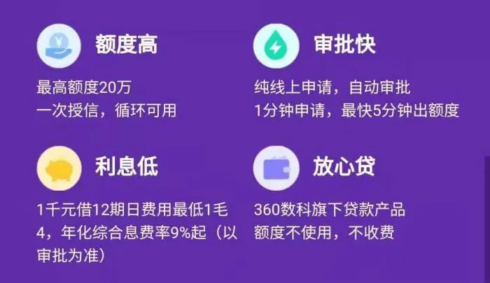 截图自360借条页面。