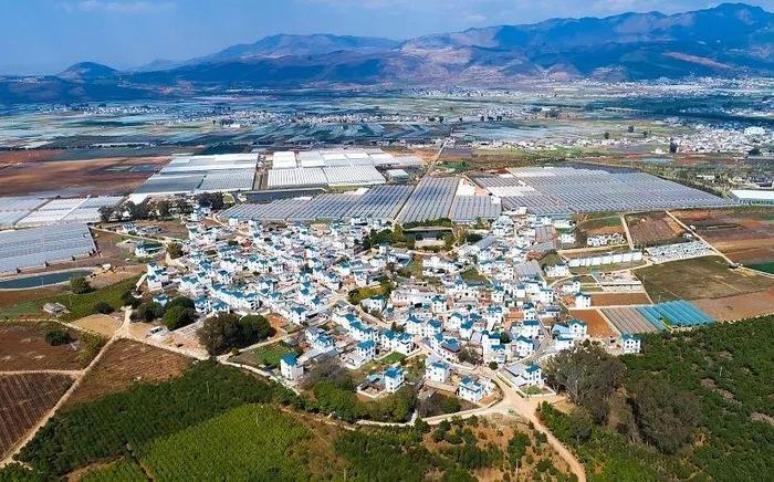 图为2021年2月23日拍摄的黑泥地社区（无人机照片）。新华社记者陈欣波 摄