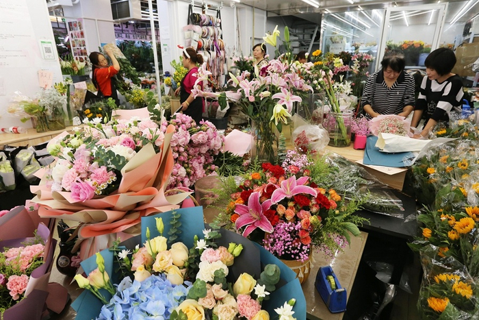 鲜花市场（央广网发 图片来源CFP）