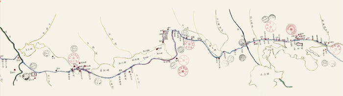 《重游运河图》部分节选