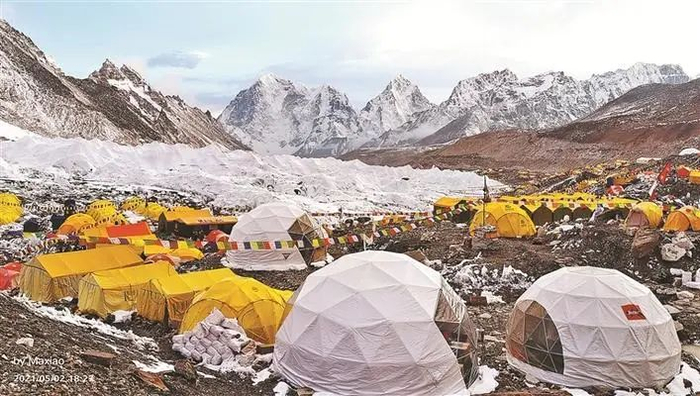 ▲珠峰南坡大本营。