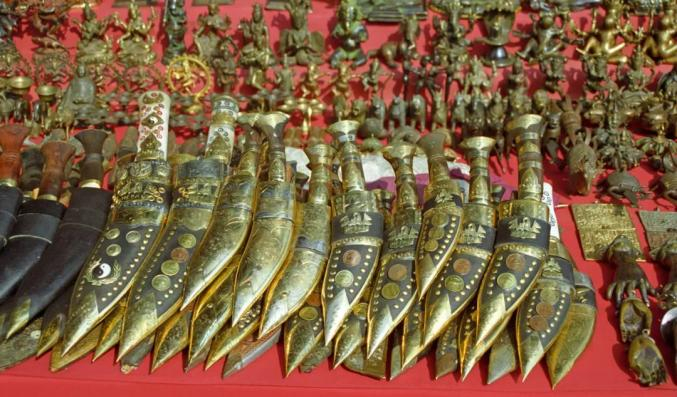  著名的尼泊尔廓尔克军刀。/ 图虫创意