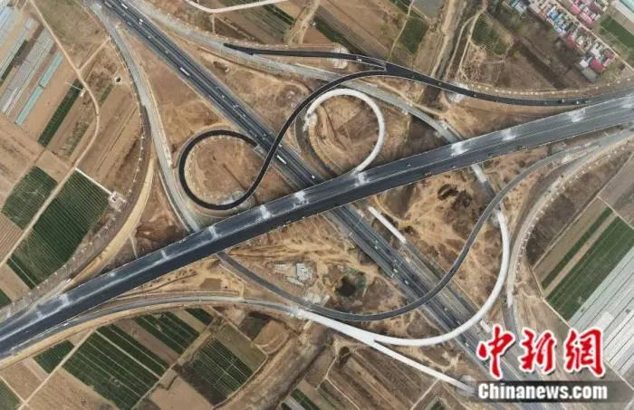 京雄高速航拍图。河北交通厅供图