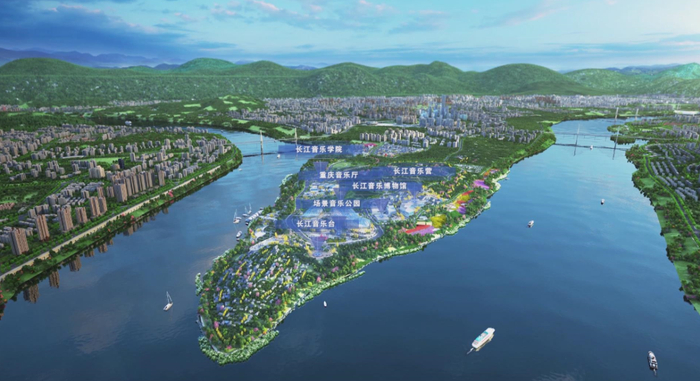 钓鱼嘴音乐半岛效果图 大渡口区委宣传部供图