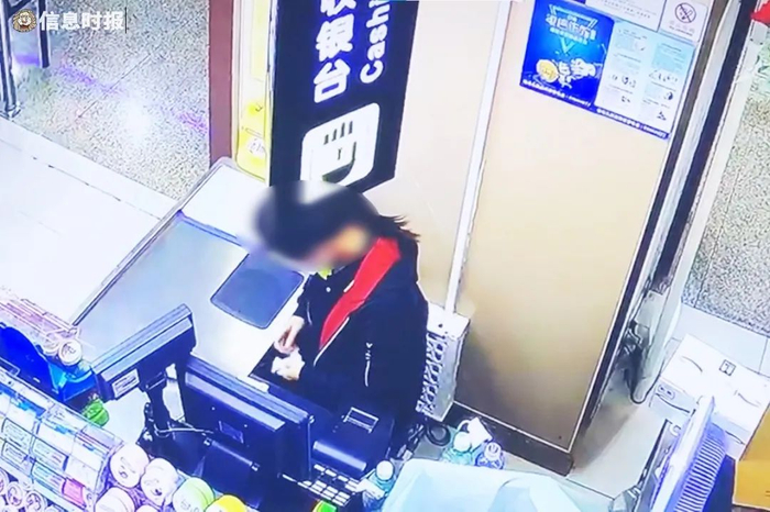 嫌疑人张某的作案过程。通讯员供图