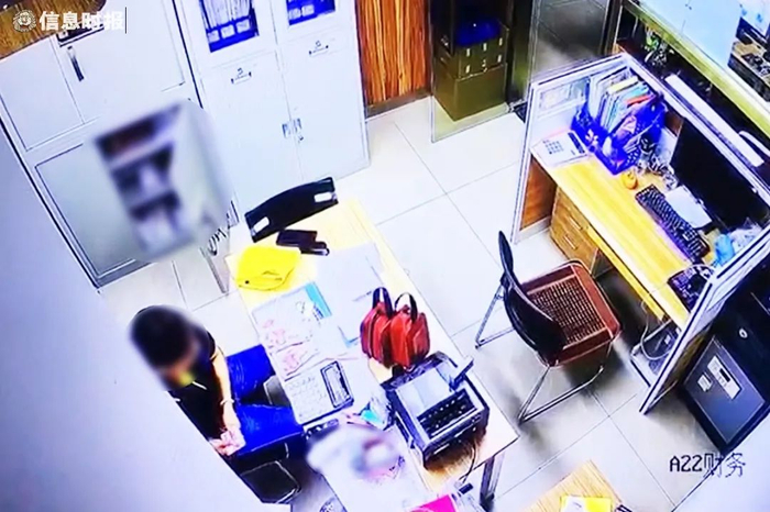 嫌疑人张某的作案过程。通讯员供图