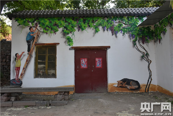 铁门掩映在画面中（央广网记者 王勇生 摄）