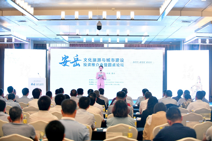安岳文化旅游与城市建设投资推介会暨圆桌论坛现场（央广网发 活动主办方供图）
