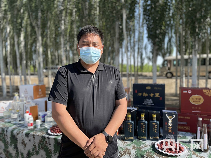 央塔克乡政府副乡长林计良介绍红枣产业央广网发
