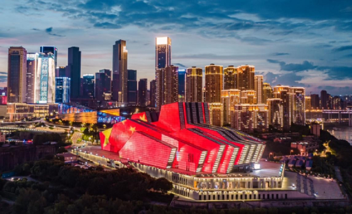 　重庆大剧院（央广网发 江北城街道供图）