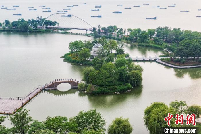 园内有幸福彼岸、罗曼桥、星河漫道、玫瑰花海、纯情沙滩、醉月台、水生植物园等特色景点。　泱波 摄