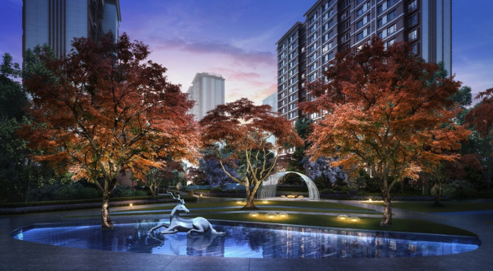 （龙湖·天境尘林间效果图，龙湖·天境尘林间供图，央广网发）